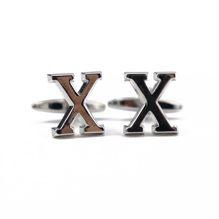 6 Personalised Letter Cufflinks(001)