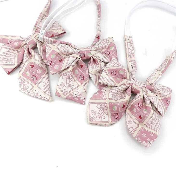 4 Blush Pink Bow Tie(001)
