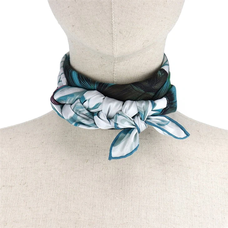Floral Print Silk Scarf