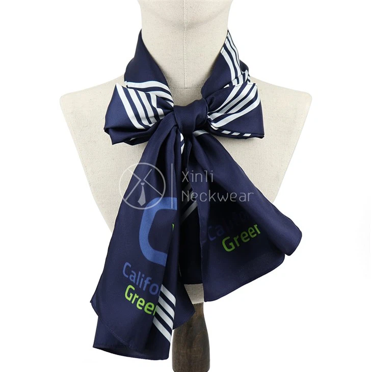 Blue Silk Scarf